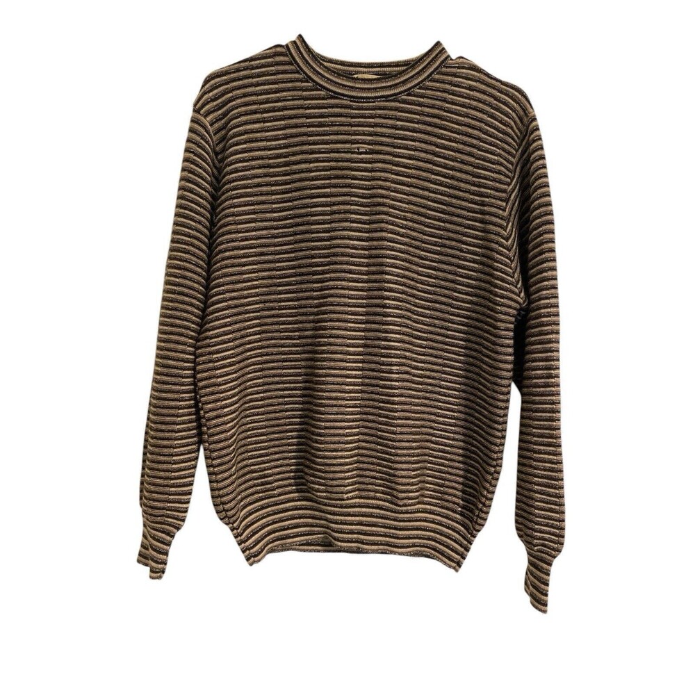Lungarno Womens Multicolor Geometric Knitted Pullover Sweater Size‎ Medium